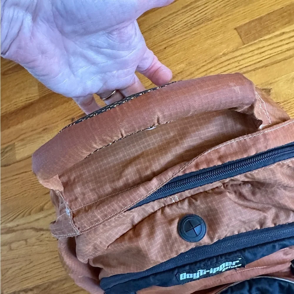 Stylish Copper and Black Backpack